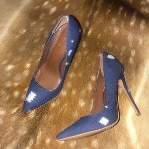 Denim Pumps (Size: 6.5)